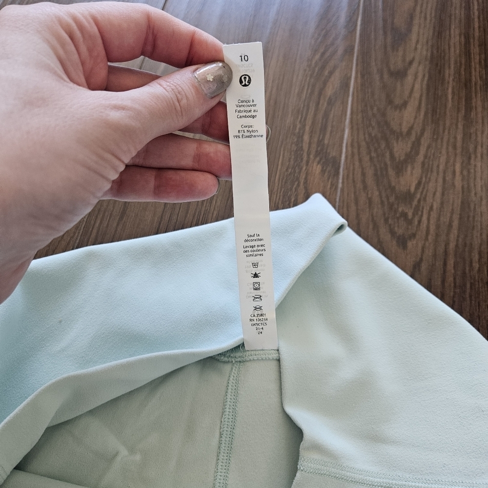 Lululemon Align High-Rise Pant 25" Delicate Mint Size 10 - Picture 6 of 9
